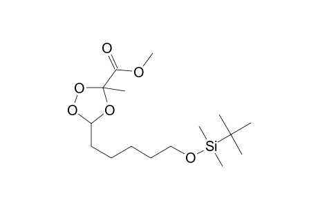 5-[5-[tert-butyl(dimethyl)silyl]oxypentyl]-3-methyl-1,2,4-trioxolane-3-carboxylic acid methyl ester
