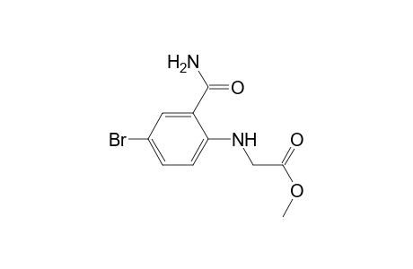 Glycine, N-[2-(aminocarbonyl)-4-bromophenyl]-, methyl ester