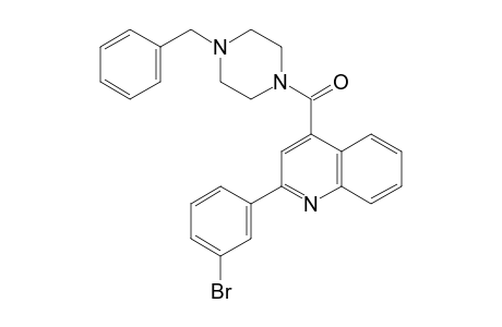 (4-benzylpiperazin-1-yl)-[2-(3-bromophenyl)-4-quinolyl]methanone