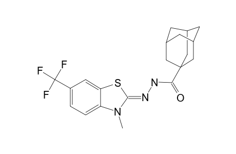 ADAMANTANE-1-CARBOXYLIC_ACID_(6-TRIFLUOROMETHYL-3-METHYL-3-H-BENZOTHIAZOL-2-YLIDENE)-HYDRAZIDE