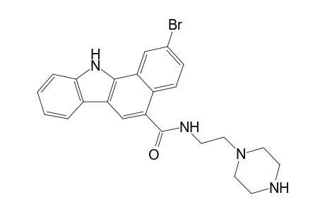 2-Bromo-N-(2-(piperazin-1-yl)ethyl)-11H-benzo[a]carbazole-5-carboxamide
