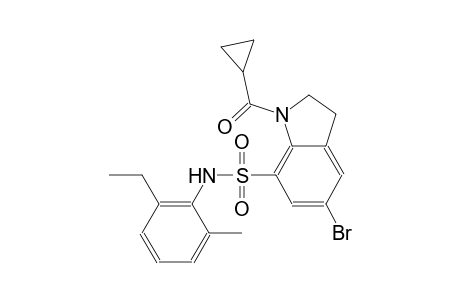 5-bromo-1-(cyclopropylcarbonyl)-N-(2-ethyl-6-methylphenyl)-7-indolinesulfonamide