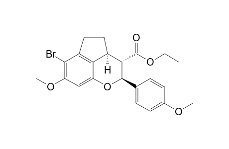 (2S,3S,3aS)-ethyl 6-bromo-7-methoxy-2-(4-methoxyphenyl)-3,3a,4,5-tetrahydro-2H-cyclopenta[de]chromene-3-carboxylate