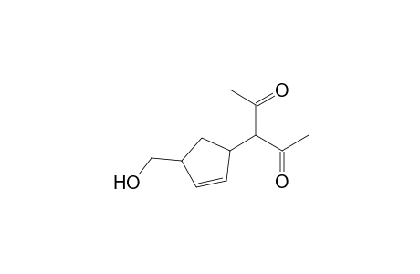 3-[4'-(Hydroxymethyl)cyclopent-2'-enyl]pentane-2,4-dione