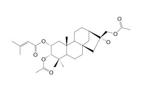 16R-2-ALPHA-(3-METHYL-2-BUTENOYLOXY)-3-ALPHA,17-DIACETOXY-16-HYDROXYPHYLLOClADANE