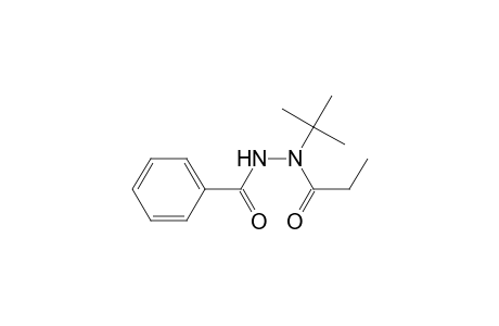 Benzoic acid, 2-(1,1-dimethylethyl)-2-(1-oxopropyl)hydrazide