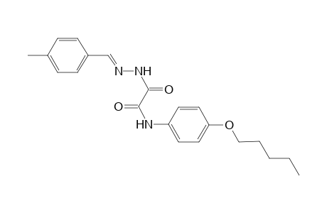 2-Oxoacetamide, 2-[N'-(4-methylbenzylidene)hydrazino]-N-(4-pentyloxyphenyl)-
