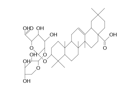 Oleanolic acid, B-xylopyranosyl(1-2)-3-glucoronide