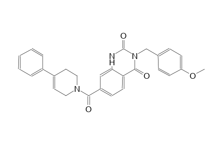3-(4-methoxybenzyl)-7-[(4-phenyl-3,6-dihydro-1(2H)-pyridinyl)carbonyl]-2,4(1H,3H)-quinazolinedione