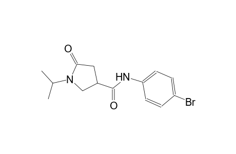 N-(4-bromophenyl)-1-isopropyl-5-oxo-3-pyrrolidinecarboxamide