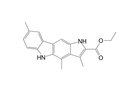 1,6,10-trimethyl-3,9-dihydropyrrolo[3,2-b]carbazole-2-carboxylic acid ethyl ester
