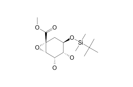 METHYL-(1R,2S,3S,4S,5R)-5-[(TERT.-BUTYL)-DIMETHYLSILYLOXY]-1,2-EPOXY-3,4-DIHYDROXYCYCLOHEXANE-1-CARBOXYLATE