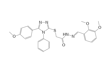 acetic acid, [[5-(4-methoxyphenyl)-4-phenyl-4H-1,2,4-triazol-3-yl]thio]-, 2-[(E)-(2,3-dimethoxyphenyl)methylidene]hydrazide