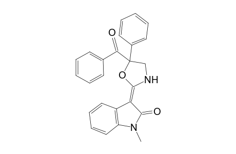 (3E)-1-methyl-3-[5-phenyl-5-(phenylcarbonyl)-1,3-oxazolidin-2-ylidene]indol-2-one