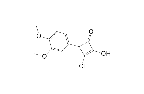 3-Chloranyl-4-(3,4-dimethoxyphenyl)-2-oxidanyl-cyclobut-2-en-1-one