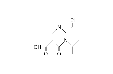 cis-9-Chlor-6-methyl-4-oxo-6,7,8,9-tetrahydro-4H-pyrido-U1,2-ae-pyrimidin-3-carbonsaeure