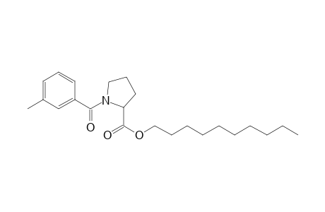 L-Proline, N-(3-methylbenzoyl)-, decyl ester