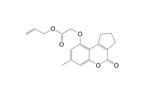 acetic acid, [(1,2,3,4-tetrahydro-7-methyl-4-oxocyclopenta[c][1]benzopyran-9-yl)oxy]-, 2-propenyl ester