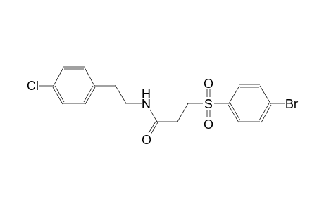 propanamide, 3-[(4-bromophenyl)sulfonyl]-N-[2-(4-chlorophenyl)ethyl]-