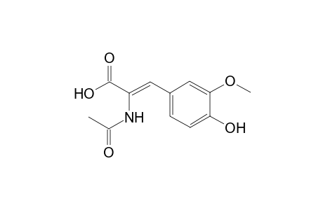 (Z)-2-acetamido-3-(3-methoxy-4-oxidanyl-phenyl)prop-2-enoic acid