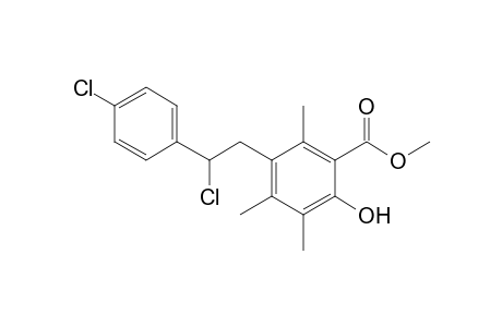 Methyl 5-[2-Chloro-2-(4-chlorophenyl)ethyl]-3,4,6-trimethylsalicylate
