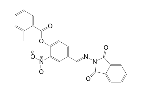 benzoic acid, 2-methyl-, 4-[(E)-[(1,3-dihydro-1,3-dioxo-2H-isoindol-2-yl)imino]methyl]-2-nitrophenyl ester
