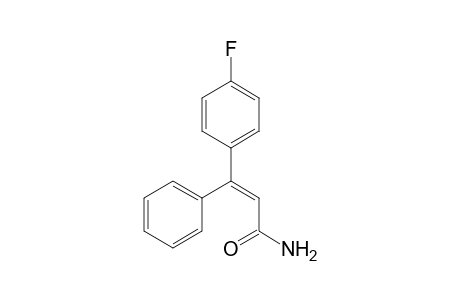 (E)-3-(4-fluorophenyl)-3-phenyl-2-propenamide