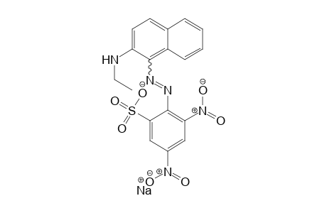 Benzenesulfonic acid, 2-[[2-(ethylamino)-1-naphthalenyl]azo]3,5-dinitro-, monosodium salt