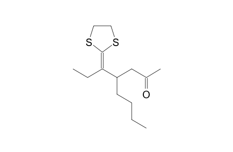 4-(1-(1,3-Dithiolan-2-ylidene)propyl)octan-2-one (