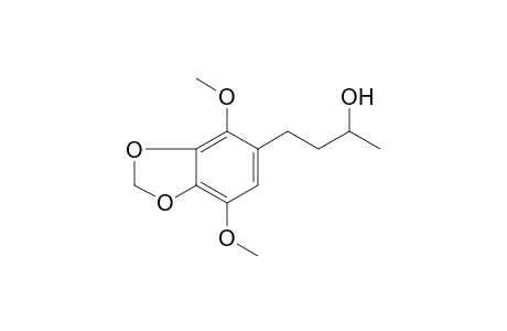 1,3-Benzodioxole-5-propanol, 4,7-dimethoxy-.alpha.-methyl-