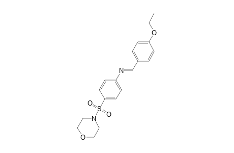 N-[(E)-(4-Ethoxyphenyl)methylidene]-4-(4-morpholinylsulfonyl)aniline