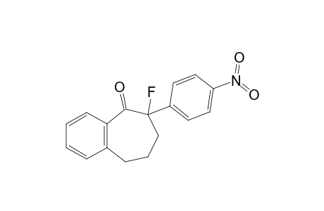 2-Fluoro-2-(p-nitrophenyl)-1-benzo-suberone