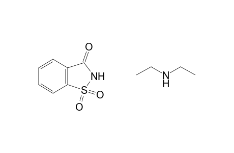 1,2-benzisothiazolin-3-one, 1,1-dioxide, compound with diethylamine(1:1)