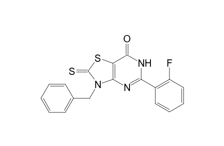3-Benzyl-5-(2-fluorophenyl)-2-thioxo-2,3-dihydro[1,3]thiazolo[4,5-d]pyrimidin-7(6H)-one