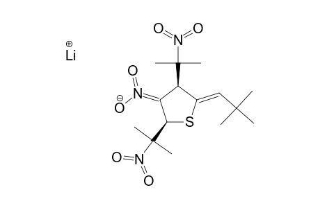 LITHIUM-CIS-[(Z)-2',2'-DIMETHYL-PROPYLIDENE]-3,5-BIS-(1''-METHYL-1''-NITRO-ETHYL)-4-ACI-NITRO-TETRAHYDROTHIOPHEN