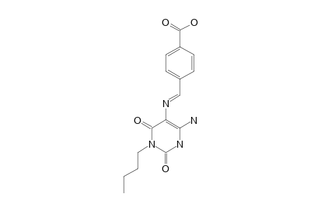 6-AMINO-3-BUTYL-5-(4-CARBOXYBENZYLIDEN)-AMINOURACIL