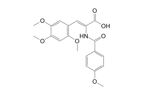 alpha-(4-Methoxybenzamido)-2,4,5-trimethoxycinnamic acid
