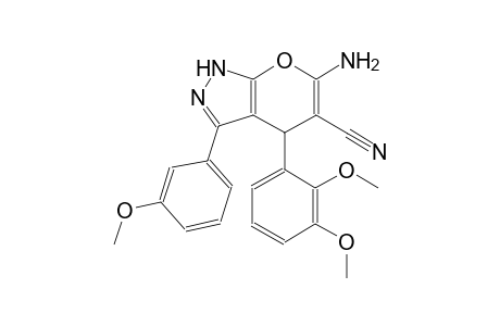 6-amino-4-(2,3-dimethoxyphenyl)-3-(3-methoxyphenyl)-1,4-dihydropyrano[2,3-c]pyrazole-5-carbonitrile