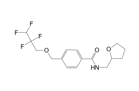 4-[(2,2,3,3-tetrafluoropropoxy)methyl]-N-(tetrahydro-2-furanylmethyl)benzamide