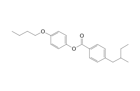 Benzoic acid, 4-(2-methylbutyl)-, 4-butoxyphenyl ester