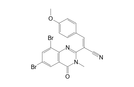 2-(6',8'-Dibromo-3'-methyl-4'-oxo-3',4'-dihydroquinazolin-2'-yl)-3-(p-methoxyphenyl)-acrylonitrile