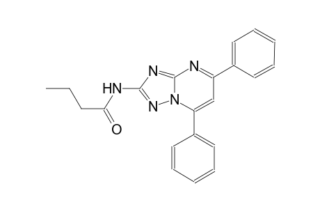 N-(5,7-diphenyl[1,2,4]triazolo[1,5-a]pyrimidin-2-yl)butanamide