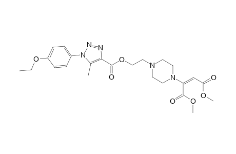 1-[2-(1-(4-Ethoxyphenyl)-5-methyl-1H-1,2,3-triazole-4-carboyloxyl)eth-1-yl]-4-[(E)-1,2-(dimethoxycarbonyl)ethen-1-yl]piperazine