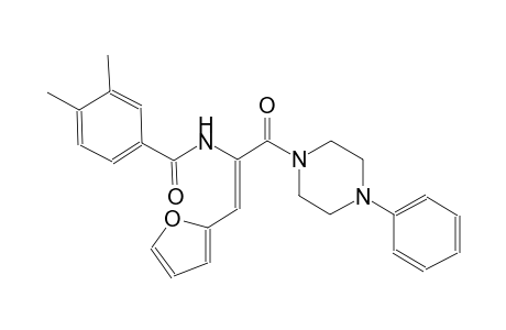 N-{(Z)-2-(2-furyl)-1-[(4-phenyl-1-piperazinyl)carbonyl]ethenyl}-3,4-dimethylbenzamide