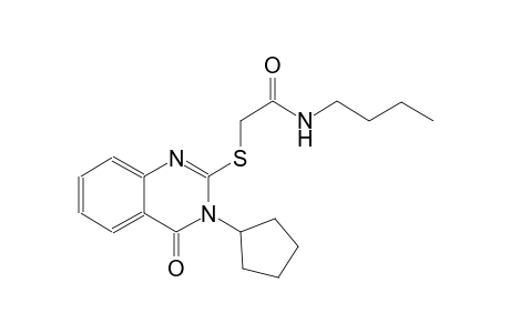 acetamide, N-butyl-2-[(3-cyclopentyl-3,4-dihydro-4-oxo-2-quinazolinyl)thio]-