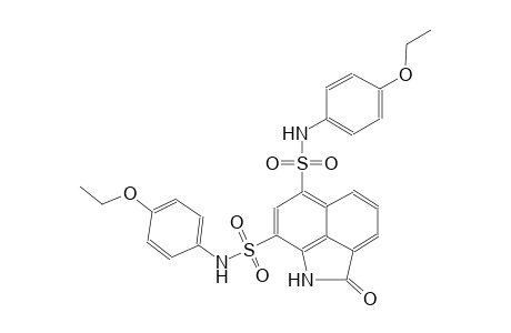 benz[cd]indole-6,8-disulfonamide, N~6~,N~8~-bis(4-ethoxyphenyl)-1,2-dihydro-2-oxo-
