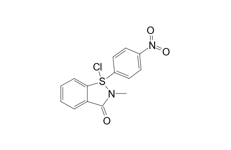 2,3-DIHYDRO-1-CHLORO-1-(4-NITROPHENYL)-2-METHYL-3-OXO-1,2-BENZISOTHIAZOLE
