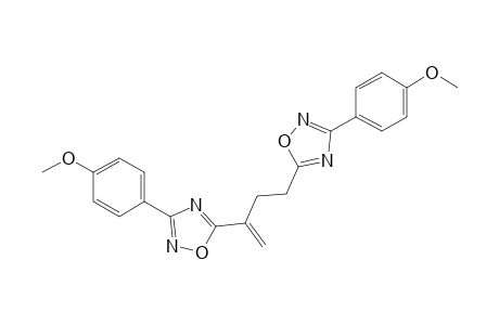 3-(4-Methoxyphenyl)-5-[3-[3-(4-methoxyphenyl)-1,2,4-oxadiazol-5-yl]but-3-enyl]-1,2,4-oxadiazole