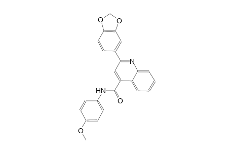 2-(1,3-benzodioxol-5-yl)-N-(4-methoxyphenyl)-4-quinolinecarboxamide