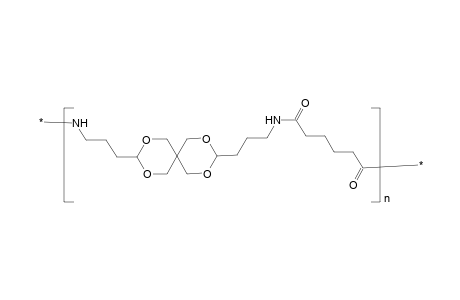Spiropolyamide 3,9-bis(3-aminopropyl)-2,4,8,10-tetroxaspiro[5.5]undecane and adipoyl chloride